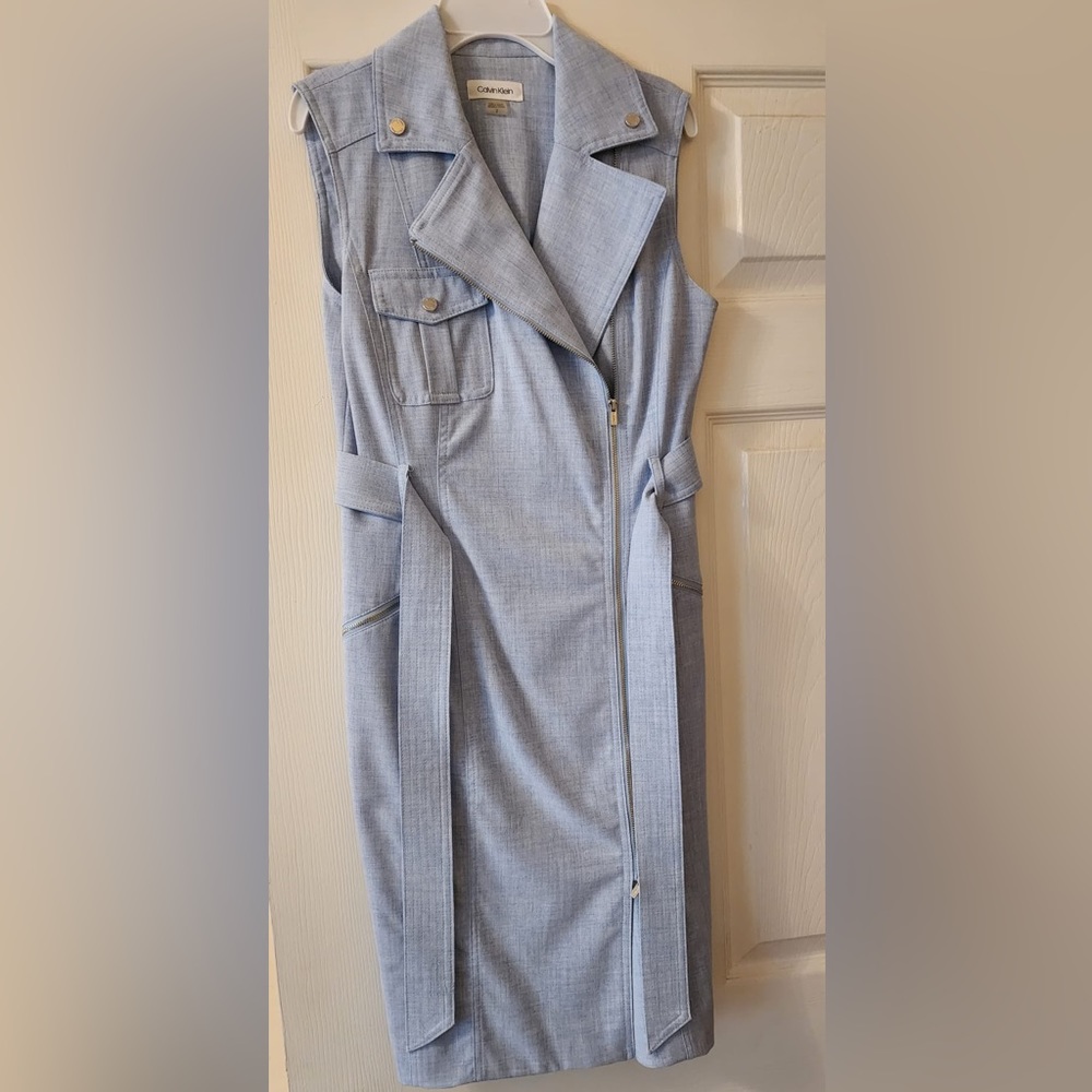 Calvin Klein Light Blue Casual Midi Dress size 2